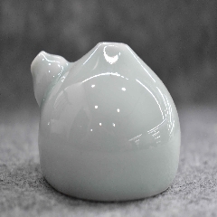 百墨斋汝窑粉青平水滴 砚滴（大）